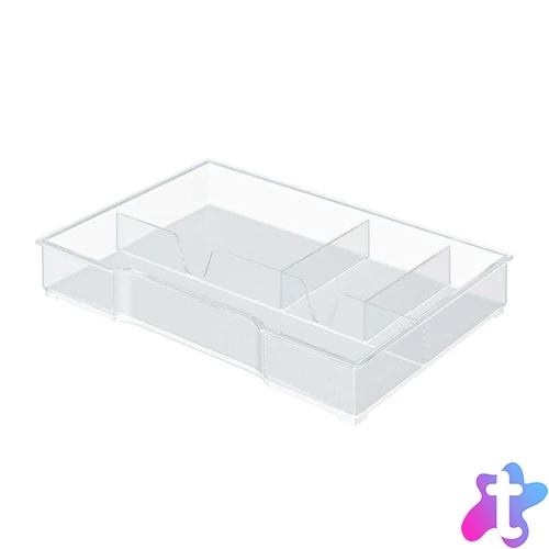 Rendszerező tálca Leitz "Plus/Wow Cube" fiókos irattárolókhoz, LEITZ, áttetsző