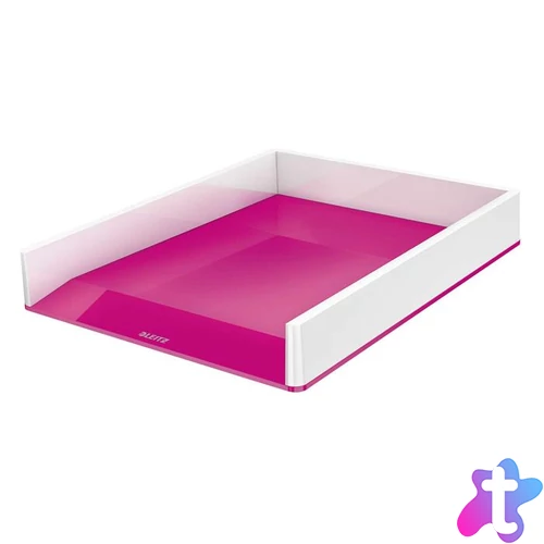 Irattálca, műanyag, kettős színhatású, LEITZ "Wow", rózsaszín