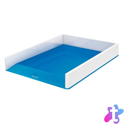 Irattálca, műanyag, kettős színhatású, LEITZ "Wow", kék