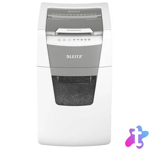 Iratmegsemmisítő, mikrokonfetti, 150 lap, LEITZ "IQ AutoFeed Office 150 P5 Pro"