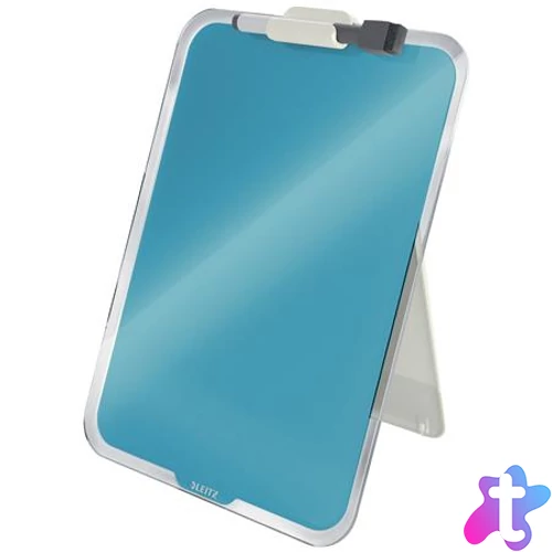 Üvegtábla, törölhető, asztali, A4, LEITZ "Cosy", nyugodtkék