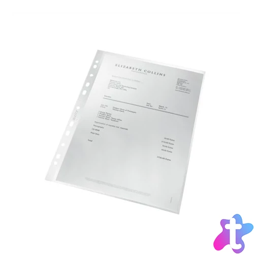 Genotherm, lefűzhető, A4, PP, 100 mikron, narancsos felület, LEITZ "Recycle"