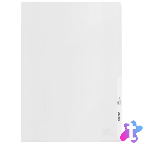 Genotherm, felül és belső oldalon nyitott, A4, PP, 140 mikron, narancsos felület, LEITZ "Recycle"