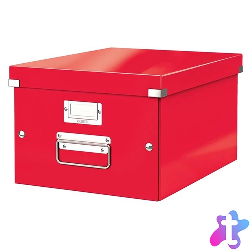 Doboz, A4 méret, LEITZ "Click&Store", piros