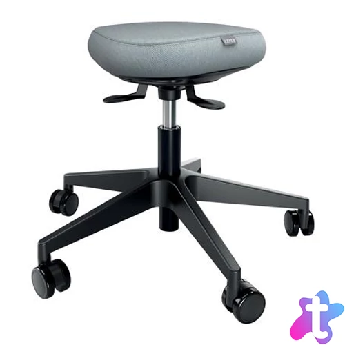 Munkaszék, görgős, ergonomikus, LEITZ "Ergo Comfort Active", világosszürke