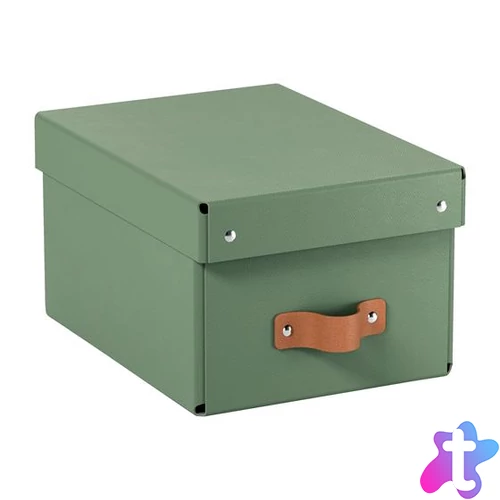 Tárolódoboz, S méret, LEITZ "Puro", zsályazöld
