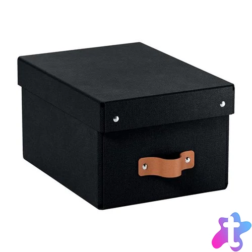 Tárolódoboz, S méret, LEITZ "Puro", fekete