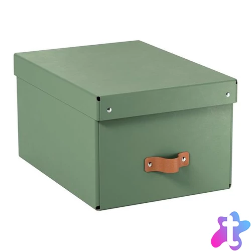 Tárolódoboz, M méret, LEITZ "Puro", zsályazöld