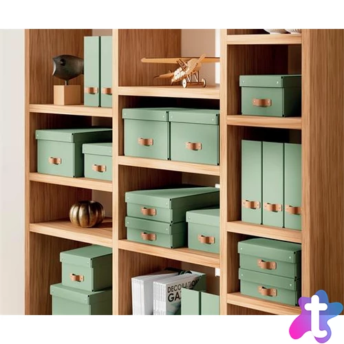 Iratpapucs, karton, 100 mm, LEITZ "Puro", zsályazöld