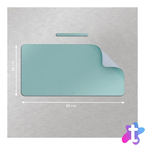 Könyökalátét, 80x40 cm, LEITZ, menta