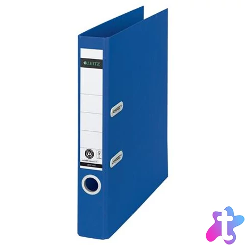Iratrendező, 50 mm, A4, karton, újrahasznosított, LEITZ "180 Recycle", kék