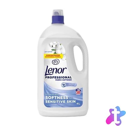 Öblítő, 4 l, LENOR "Sensitive Cotton"