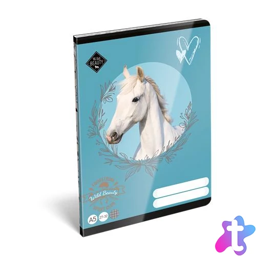 Füzet, tűzött, A5, kockás, 32 lap LIZZYSULI, "Wild Beauty, Sport Club","27-32"