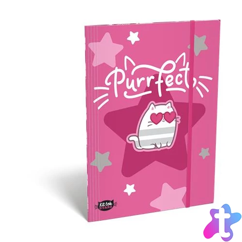 Gumis mappa, karton, A5, LIZZYSULI, "Kit tok Stars Purrfect"