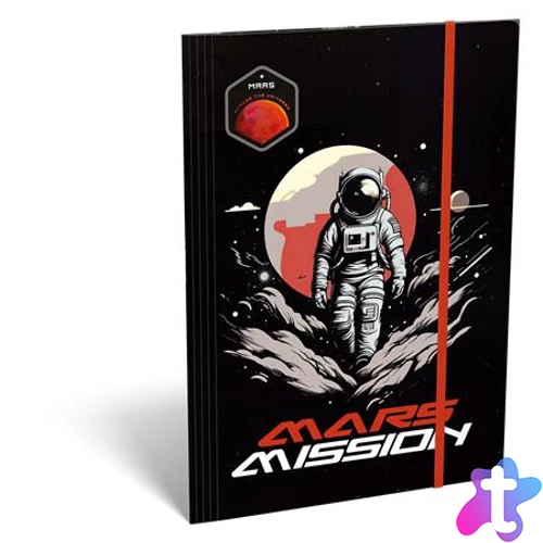 Gumis mappa, karton, A4, LIZZYSULI, "Mars Mission"