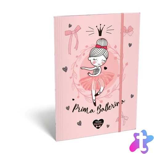 Gumis mappa, karton, A4, LIZZYSULI, "Tiny Dancer, Lovely Ballerina"
