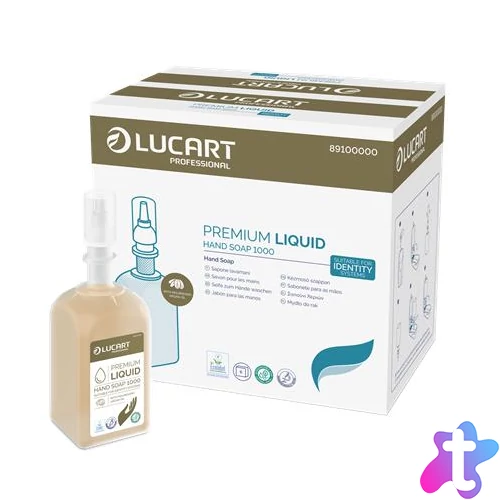 Folyékony szappan, utántöltő, 1 liter, LUCART "IDENTITY Premium", meleg narancs