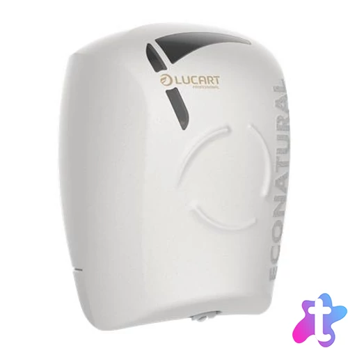 Toalettpapír adagoló, 26,4x20,2x20,2 cm, LUCART "EcoNatural Flow", fehér