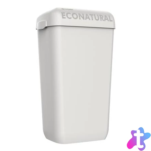 Hulladékgyűjtő, falra szerelhető, 23 l, 55,8x34,5x23 cm, LUCART "EcoNatural Flow", fehér