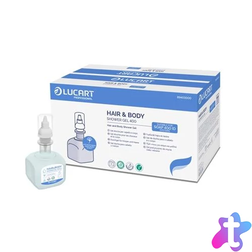 Tusfürdő és sampon, 0,4 l, LUCART "Hair&Body", gingko bilobával