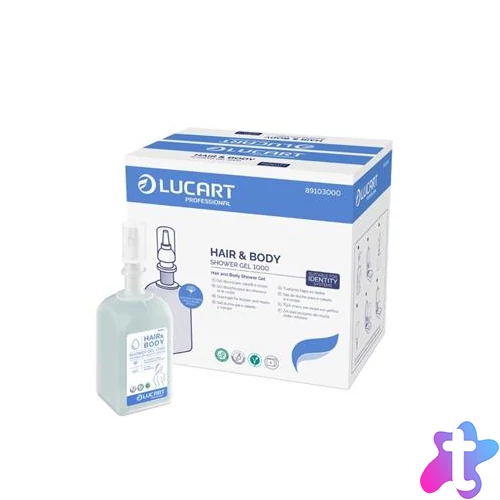 Tusfürdő és sampon, 1 l, LUCART "Hair&Body", gingko bilobával