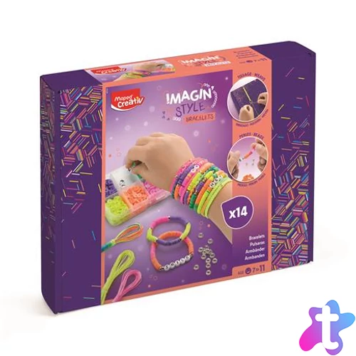 Karkötő készítő készlet, neon, MAPED CREATIV "Imagin` Style"