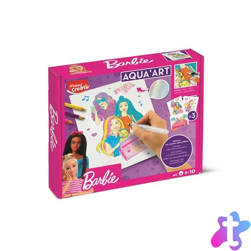 Akvarell festőkészlet, MAPED CREATIV "Barbie Aqua Art"