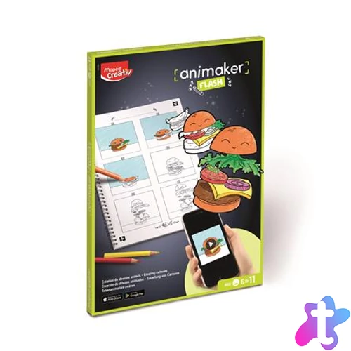 Animációkészítő készlet applikációval, Pop, MAPED CREATIV "Animaker Flash"