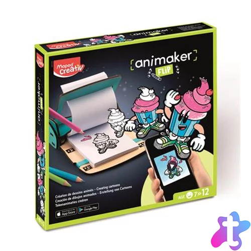 Animációkészítő készlet applikációval, Pop mini, MAPED CREATIV "Animaker Flip"