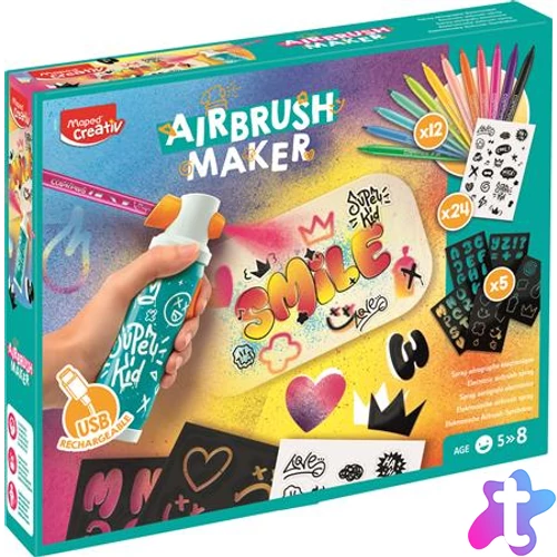 Kreatív festékszóró készlet, MAPED CREATIV "Airbrush Maker"