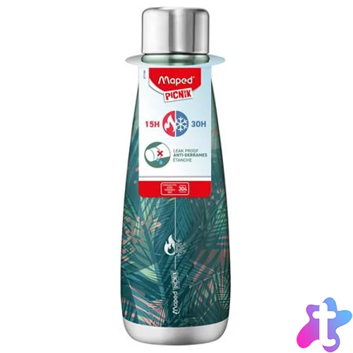 Termosz, duplafalú, 500 ml, rozsdamentes acél, MAPED PICNIK "Concept Adult", trópusi