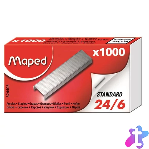Tűzőkapocs, 24/6, MAPED