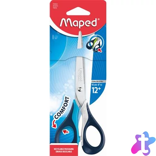 Olló, általános, 16 cm, MAPED "Sensoft 3D", vegyes színek