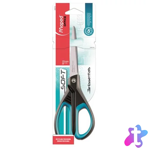 Olló, irodai, 21 cm, MAPED "Essentials Soft"