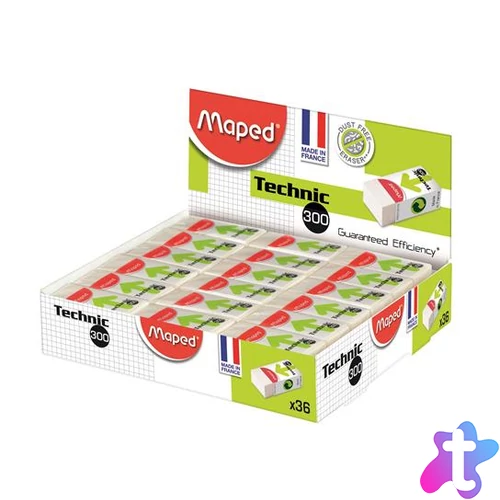 Radír, papírtokkal, MAPED "Mini Technic 300"