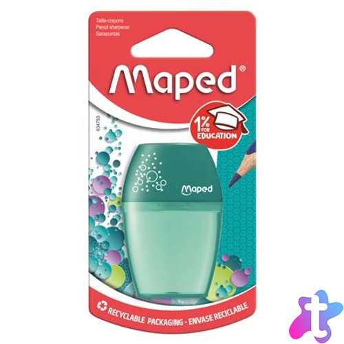 Hegyező, egylyukú, tartályos, MAPED "Shaker", vegyes színek