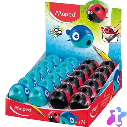Hegyező display, egylyukú, tartályos, MAPED "Croc Croc Easy", katica és bálna, vegyes formák