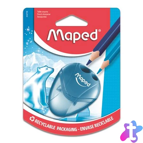 Hegyező, kétlyukú, tartályos, MAPED "I-Gloo", vegyes színek