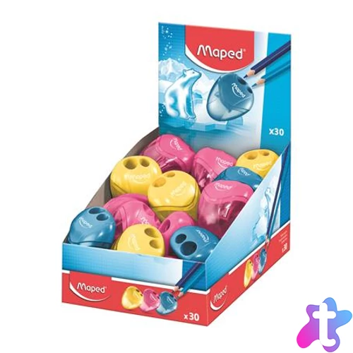 Hegyező display, kétlyukú, tartályos, MAPED "I-Gloo", vegyes színek