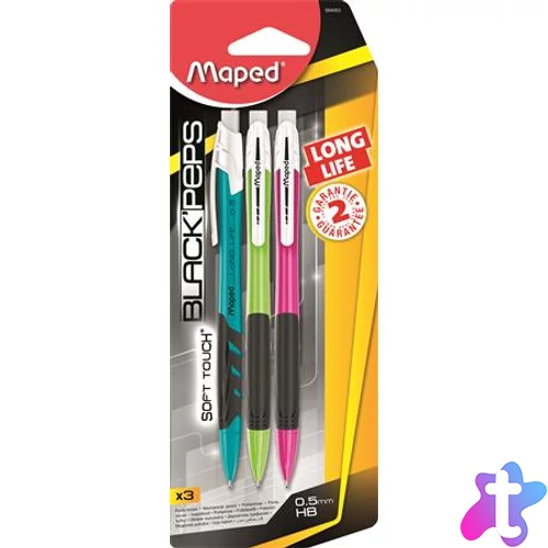 Nyomósirón, 0,5 mm, MAPED "Long Life", vegyes színek