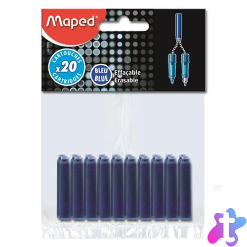 Töltőtoll patron, MAPED, kék