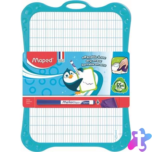 Fehértábla, kiegészítőkkel, MAPED, vegyes színek