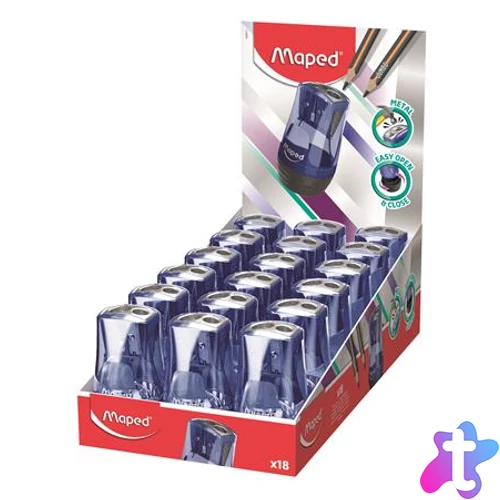 Hegyező display, kétlyukú, tartályos, MAPED "Tonic", kék