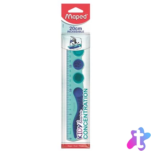 Vonalzó, műanyag, 20 cm, MAPED  "Kidy Learn Concentration"
