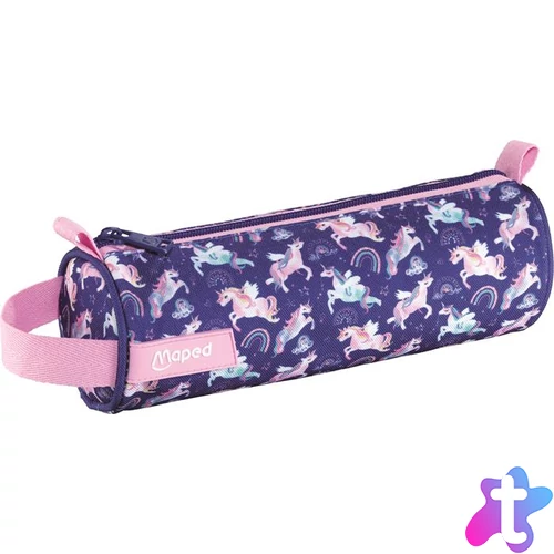 Tolltartó, henger alakú, cipzáras, MAPED, unikornis