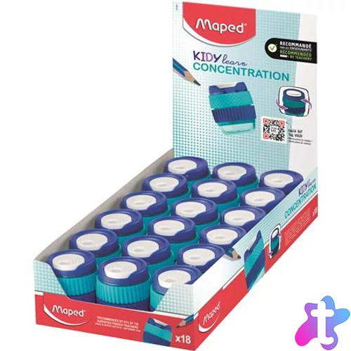 Hegyező display, egylyukú, tartályos, MAPED "Kidy Learn Concentration"