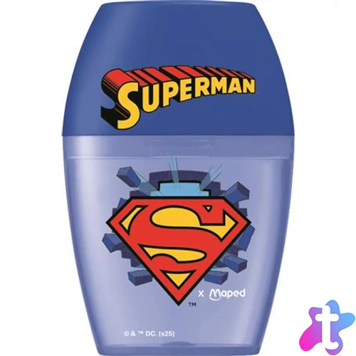 Hegyező, egylyukú, tartályos, MAPED "Superman Shaker"
