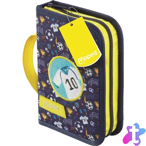 Tolltartó, töltött, klapnis, cipzáras, MAPED, foci