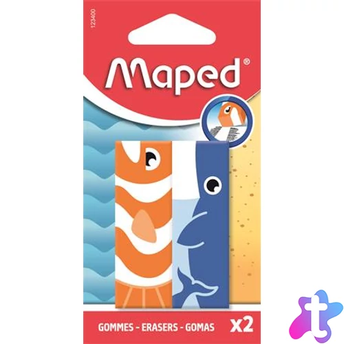 Radír, állatos, MAPED „Animals”, vegyes minták, 2 db