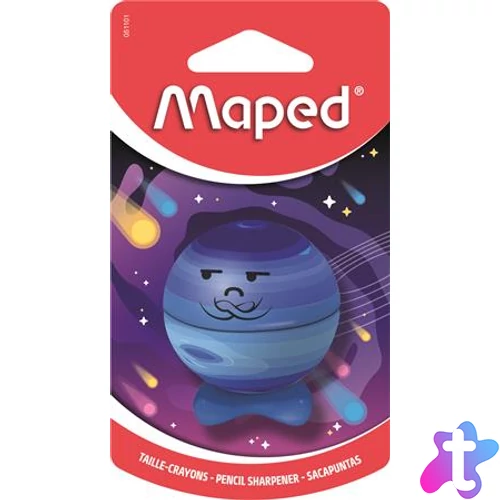 Hegyező, egylyukú, tartályos, MAPED „Planet”, bolygók, vegyes minták